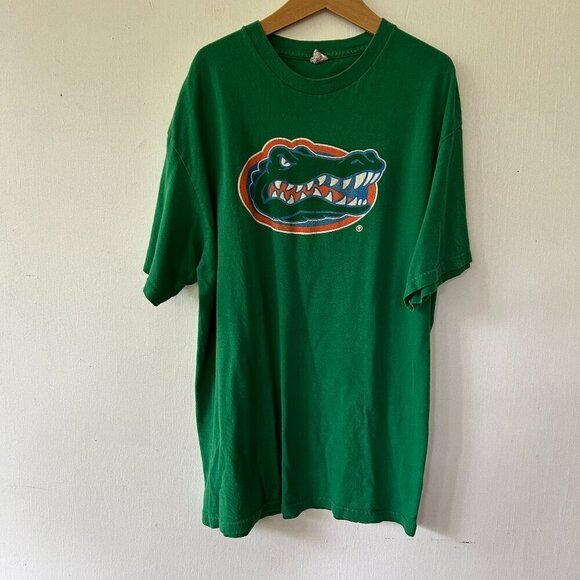 Florida Gators T-shirt Mens Medium Delta Pro Weight Short Sleeve Tee VTG Green - Picture 1 of 6